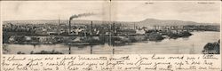 Panorama of Holyoke, Mount Tom Large Format Postcard