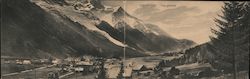 General View Chamonix, Mont Blanc Large Format Postcard