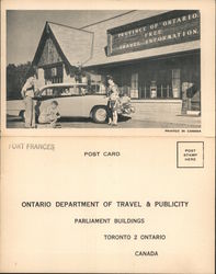Ontario Department of Travel & Publicity Parliament Buildings Large Format Postcard