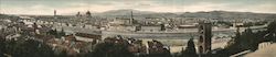 Firenze Panorama Large Format Postcard