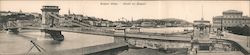 Széchenyi Chain Bridge across the River Danube Budapest, Hungary Large Format Postcard Large Format Postcard Large Format Postcard