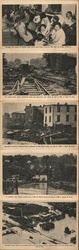 Scenes of Destruction, Steuben County Flood of 1935 Large Format Postcard