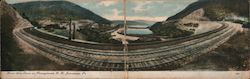 Horse Shoe Curve on Pennsylvania R.R. Large Format Postcard