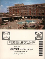Marriot Motor Hotel Large Format Postcard