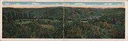 Deerfield Valley from Outlook Heights Tourist Shop Large Format Postcard