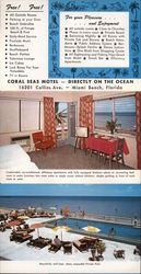 Coral Seas Motel Large Format Postcard