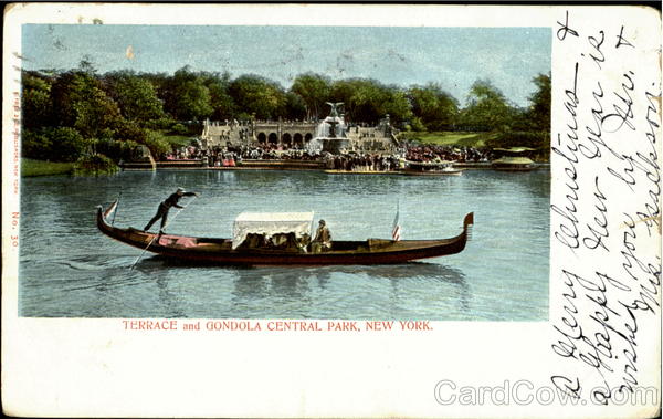 Terrace And Gondola Central Park New York City