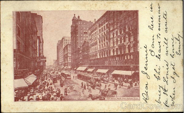 State Street, North From Madison Street Boston Massachusetts