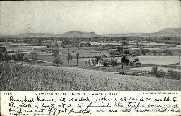 View From Mc Clellan'S Hill Whately Massachusetts