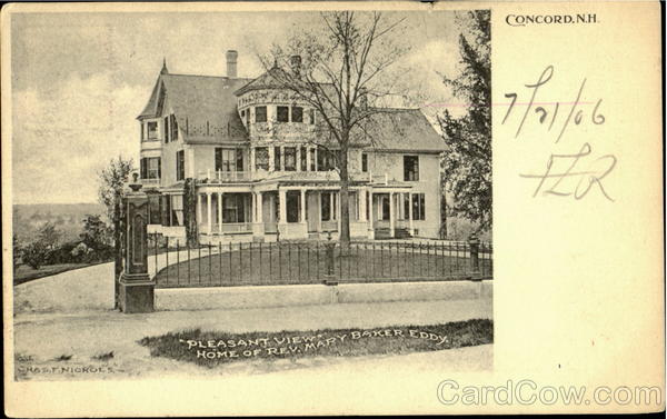 Pleasant View Home Of Rev.Mary Baker Eddy Concord New Hampshire