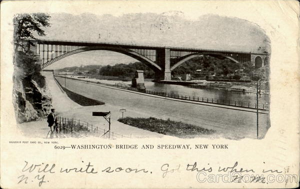 Washington Bridge And Speedway New York