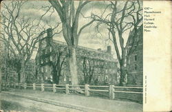 Massachusetts Hall Harvard College Postcard