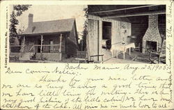 A Camp At The Birches Scenic, ME Postcard Postcard