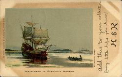 Mayflower In Plymouth Harbor Postcard
