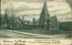 Christ Episcopal Church Waltham, MA Postcard Postcard