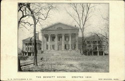 The Bennet House (Erected 1834) New Bedford, MA Postcard Postcard