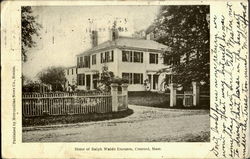 Home of Ralph Waldo Emerson Concord, MA Postcard Postcard