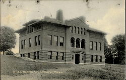 Winder Hall, M.A.C. Amherst, MA Postcard 