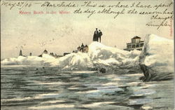 Revere Beach in Winter Postcard