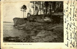 Scene in Presque Isle park Postcard