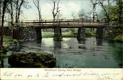 Woodward Spring Bridge Postcard