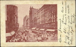 State Street, North From Madison Street Postcard