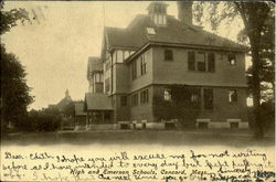 High And Emerson Schools Concord, MA Postcard Postcard