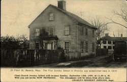 The First Sunday School In America,Was Established Here In 1810, 31 Front St Beverly, MA Postcard Postcard