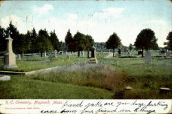 R.C. Cemetery Maynard, MA Postcard Postcard