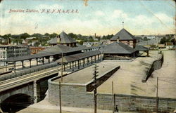 Brockton Station, N.Y.N.H. & H.R.R Massachusetts Postcard Postcard