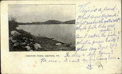 Groton Pond Vermont Postcard Postcard