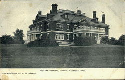 McLean Hospital, Upham Waverley, MA Postcard Postcard