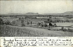 View From Mc Clellan'S Hill Whately, MA Postcard Postcard