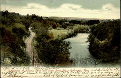 A Glimpse Of Miller'S River And State Road Orange, MA Postcard Postcard