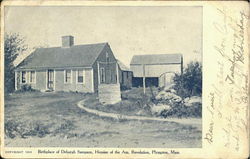 Birthplace Of Deborah Samson, Herione Of Am. Revolution Postcard