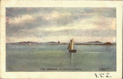 The Harbor Plymouth, MA Postcard Postcard