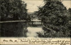 Green River, Site Of First Mill Postcard