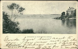 Enterance To Manchester Harbor Postcard