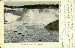 Ice Bridge, Niagra Falls Postcard