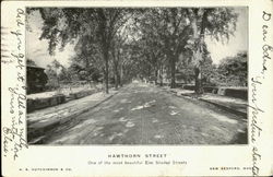 Hawthorn Street New Bedford, MA Postcard Postcard