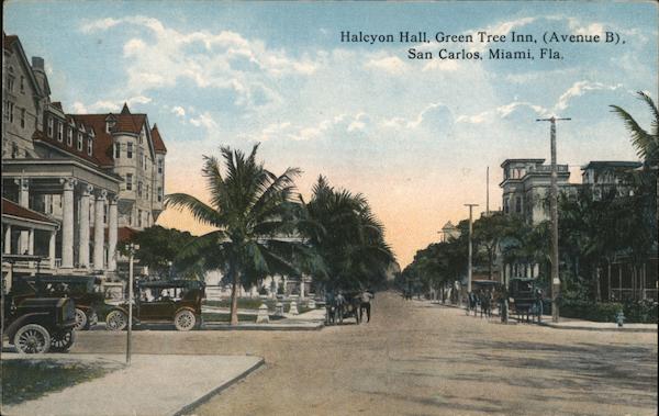 Halcyon Hall, Green Tree Inn, Avenue B, San Carlos Miami Florida