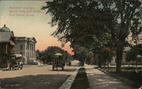 National Avenue, South from 2nd Street Fort Scott Kansas
