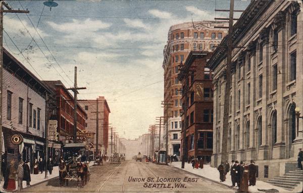 Union Street Looking East Seattle Washington