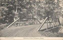 Hedstrom's Bridge Burlingame, KS Postcard Postcard Postcard