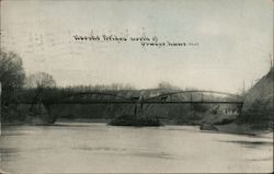 Neosho Bridge, North of Oswago, Kansas Postcard