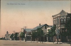 Main Street Scott City, KS Postcard Postcard Postcard