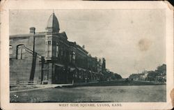West Side Square Lyons, KS Postcard Postcard Postcard