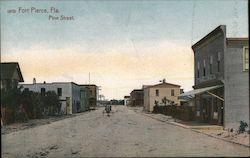 Pine Street Fort Pierce, FL Postcard Postcard Postcard