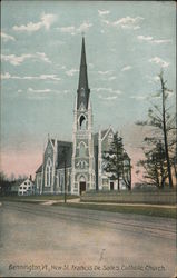 New St. Francis De Sales Catholic Church Bennington, VT Postcard Postcard Postcard