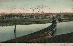 Birds-Eye View of Norristown Pennsylvania Postcard Postcard Postcard